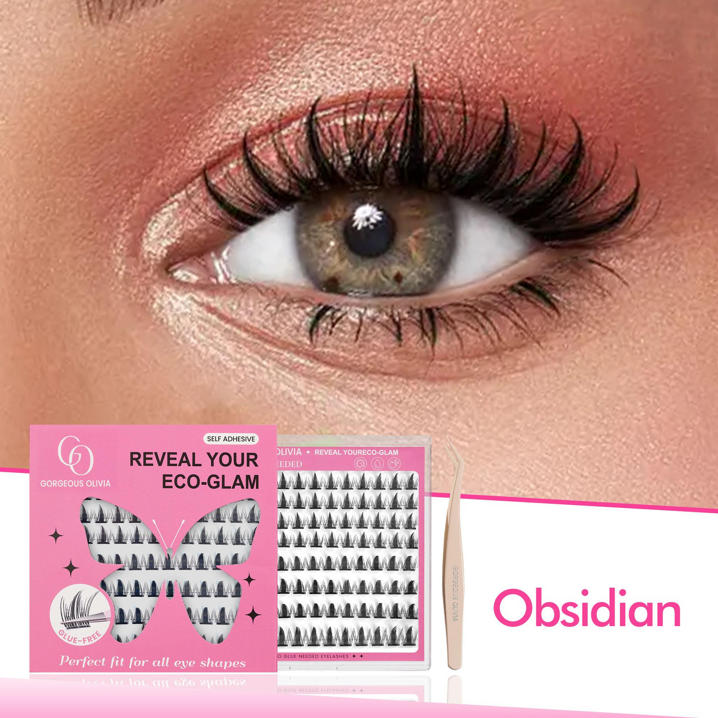 Self-Adhesive Cluster Eco-Lashes