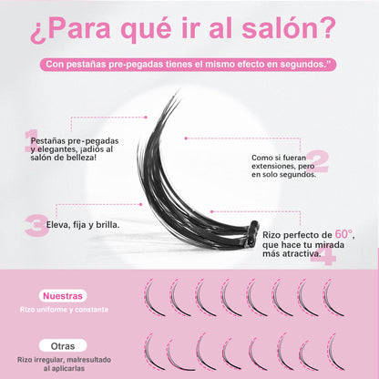 Self-Adhesive Cluster Eco-Lashes