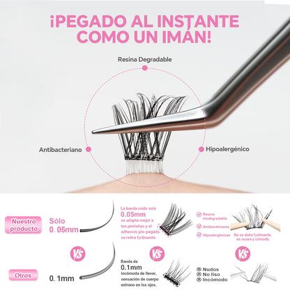 Self-Adhesive Cluster Eco-Lashes