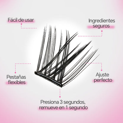 Self-Adhesive Cluster Eco-Lashes
