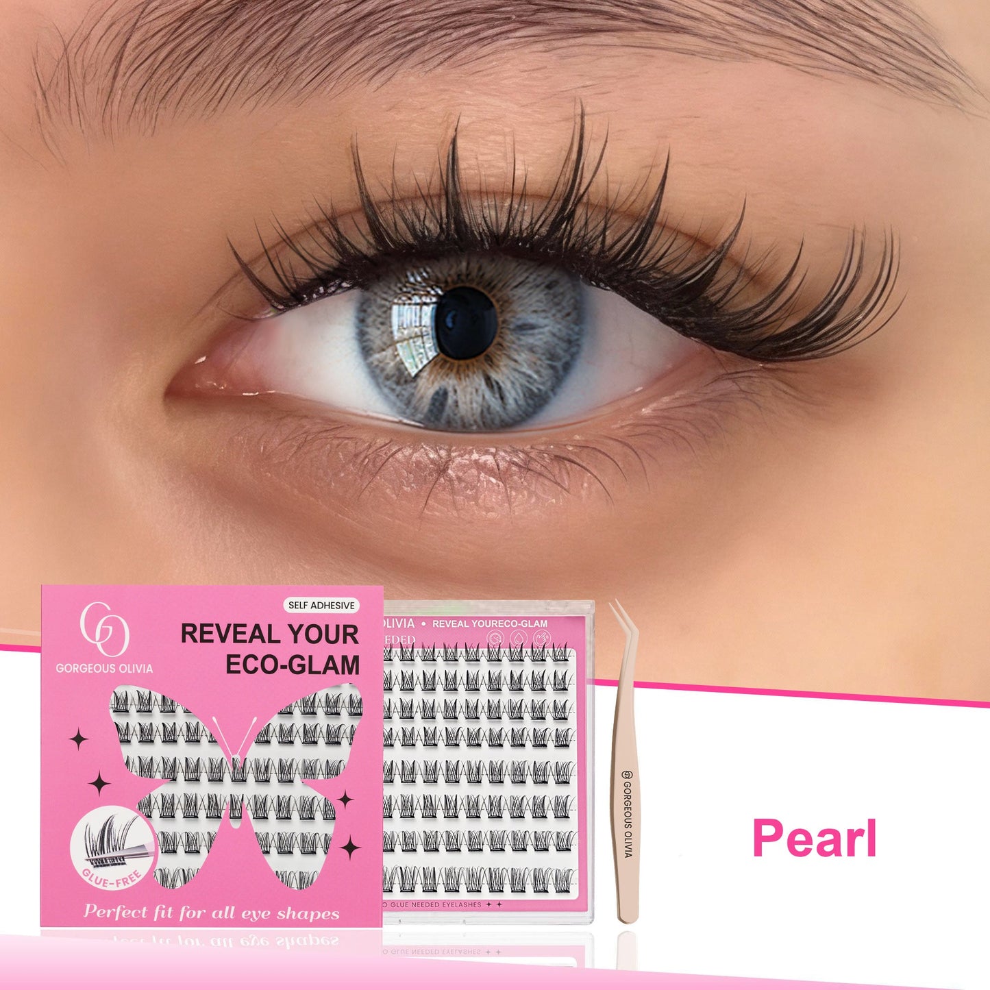 Self-Adhesive Cluster Eco-Lashes